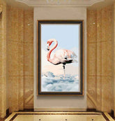 Painting by Numbers Flamingo on Clouds